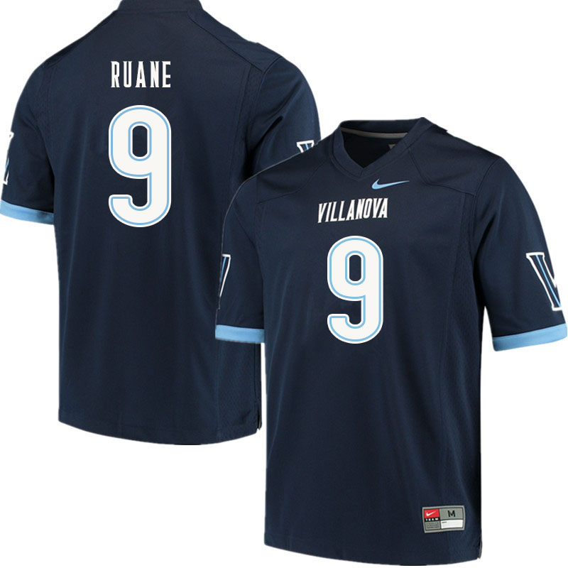Men #9 Mike Ruane Villanova Wildcats College Football Jerseys Sale-Navy